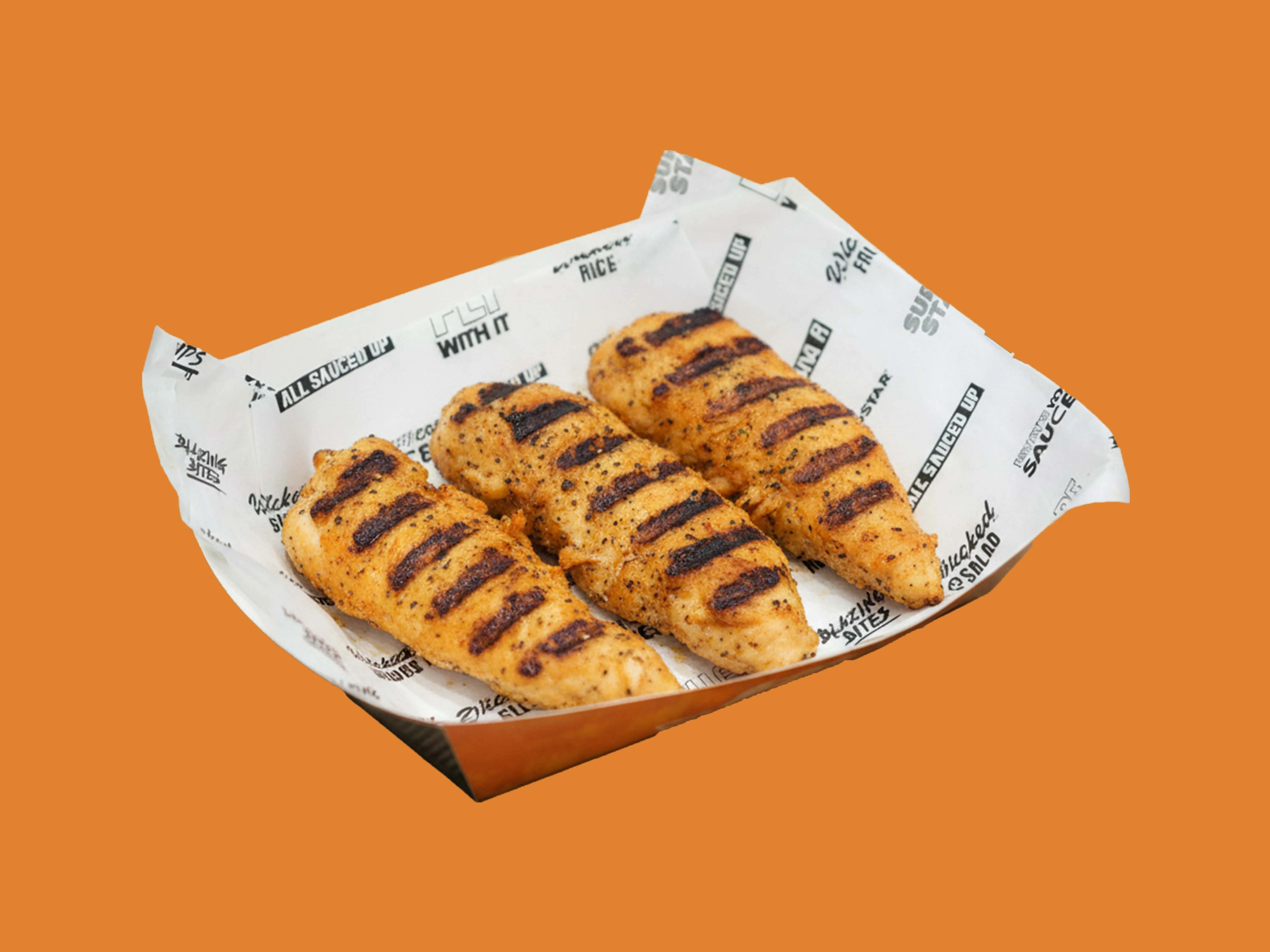 Grilled chicken strips